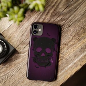 Black Skull Design Phone Case